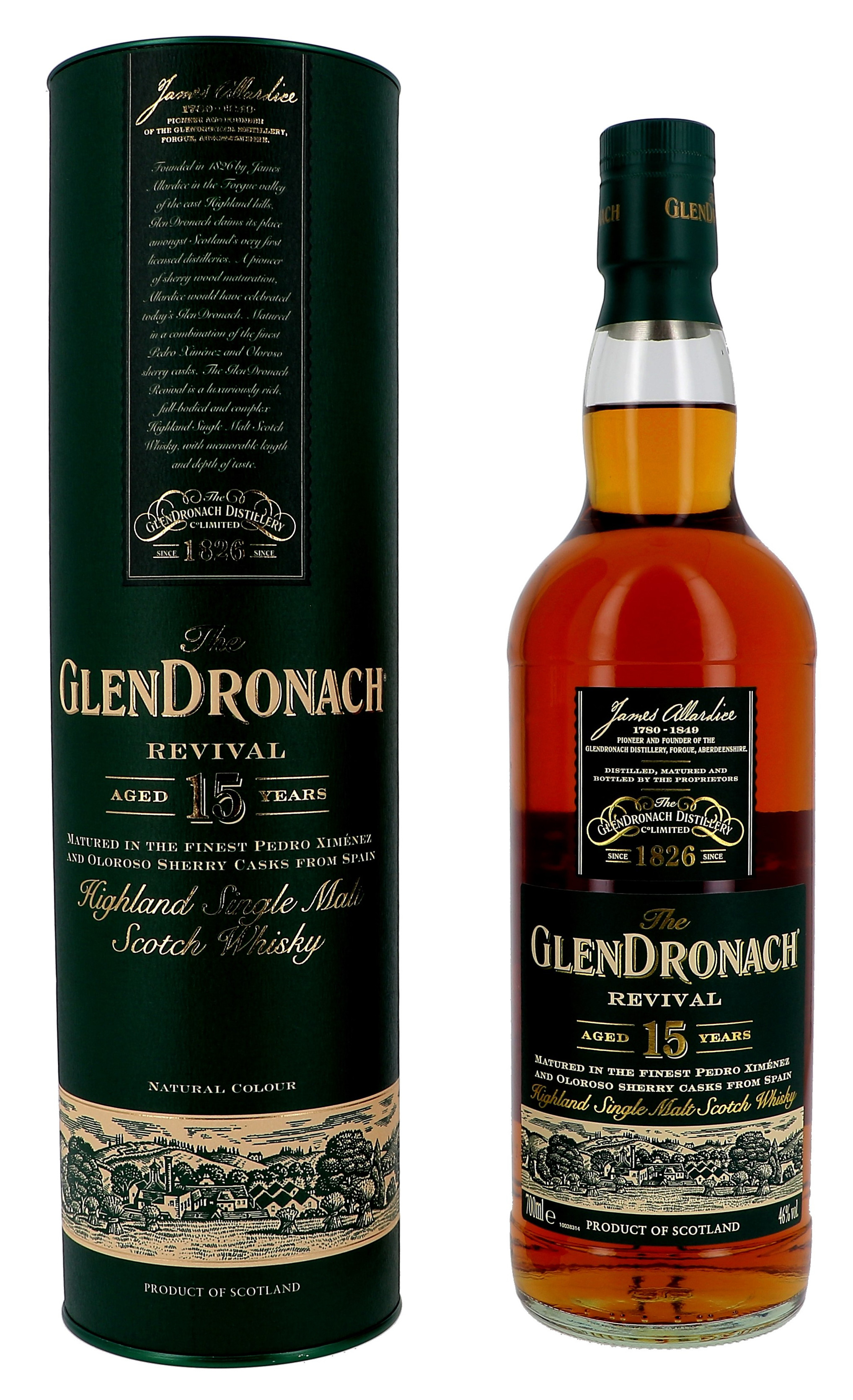 Glendronach 15 Ans d'Age 70cl 40% Highland Single Malt Scotch
