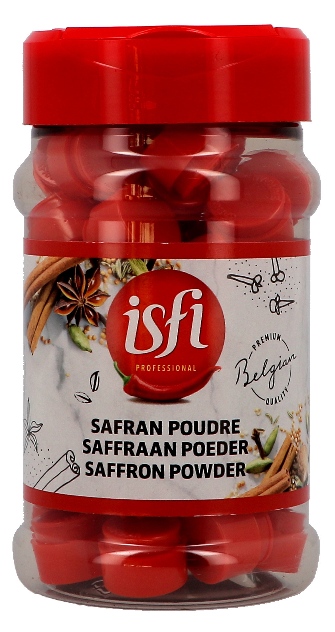 Safran en poudre 50 x 0,15gr pastilles en bocal Isfi - Nevejan