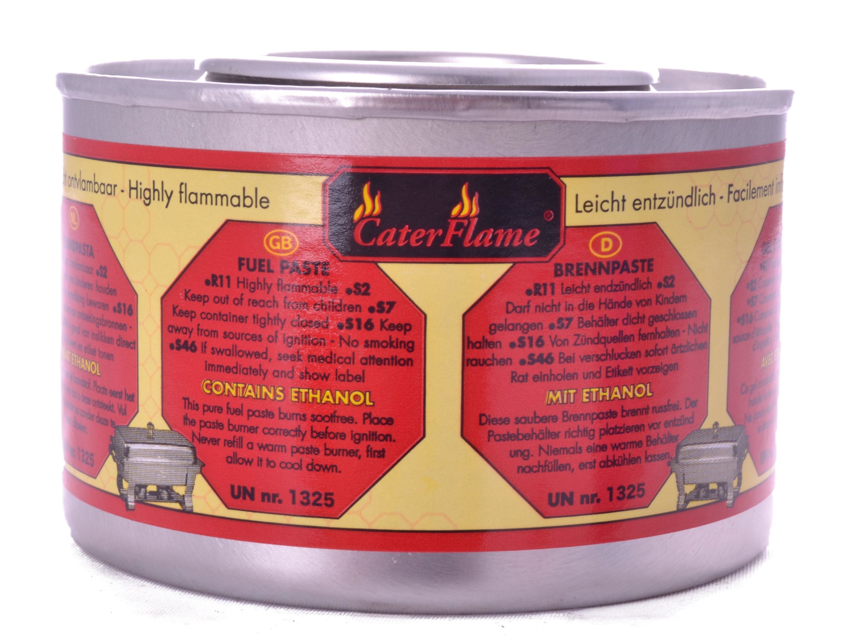Gel combustible fondue - barbecue 200gr 24 pieces CaterFlame - Nevejan