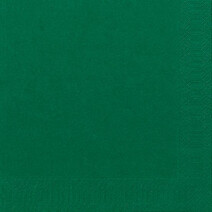 Paper napkins dark green 2-ply 1/4-folded 33x33cm 125pcs Duni