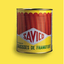 Frankfurter Sausages 50gr Savico 32pcs canned