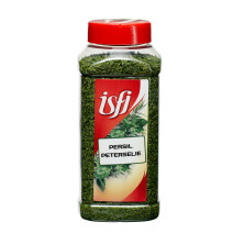 Parsley Leaves Chopped & Dried 120gr Pet Jar Isfi Spices